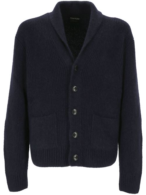 shawl-lapels brushed cardigan TOM FORD | KLL010YMK039F24HB808